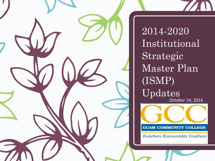 2014 2020 institutional strategic master plan