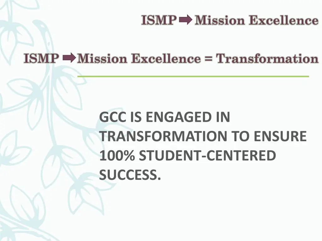 ismp mission excellence