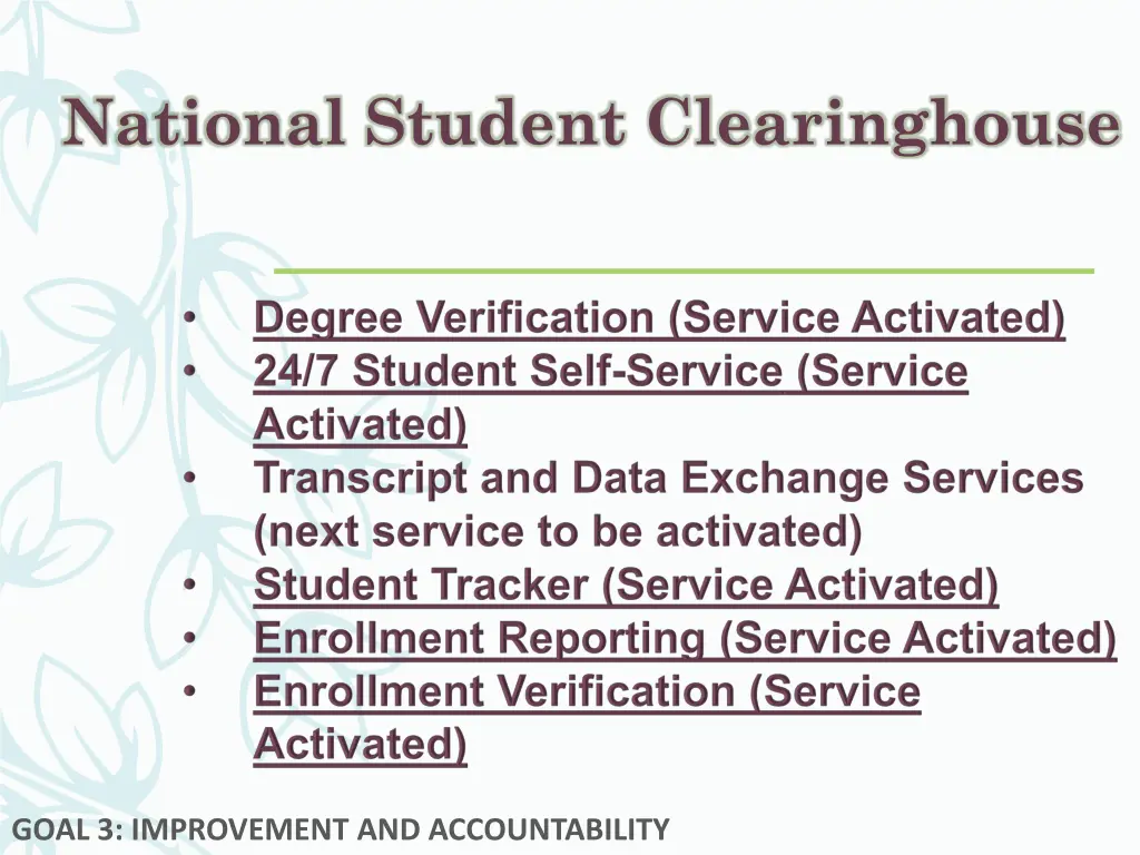 national student clearinghouse