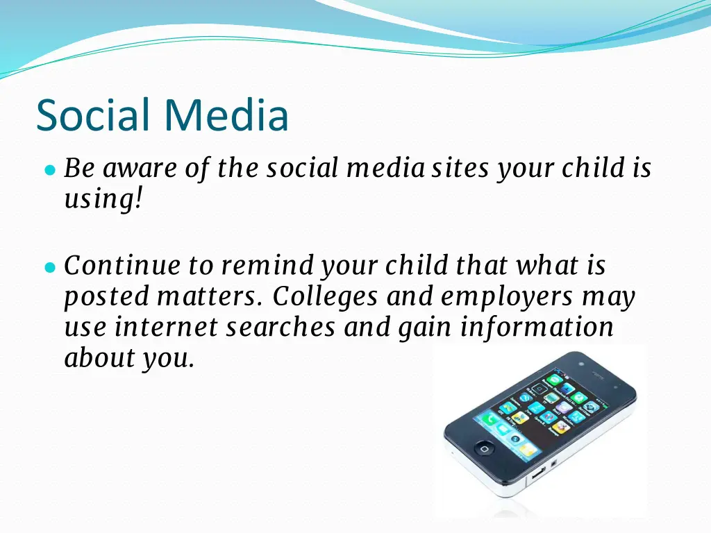 social media be aware of the social media sites
