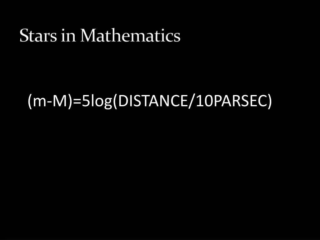 stars in mathematics