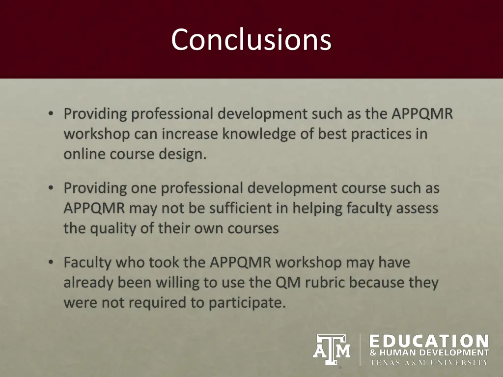 conclusions