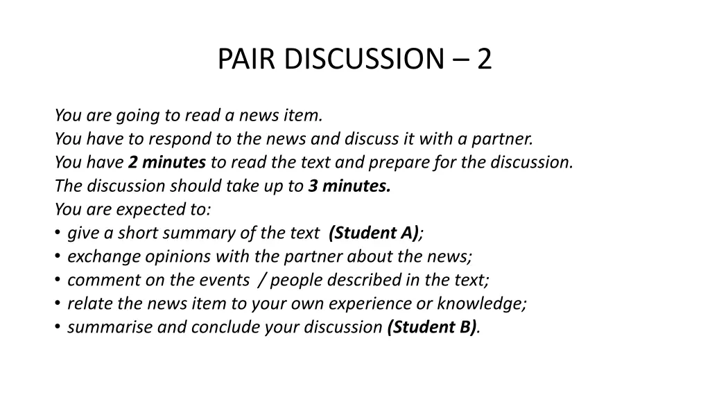 pair discussion 2