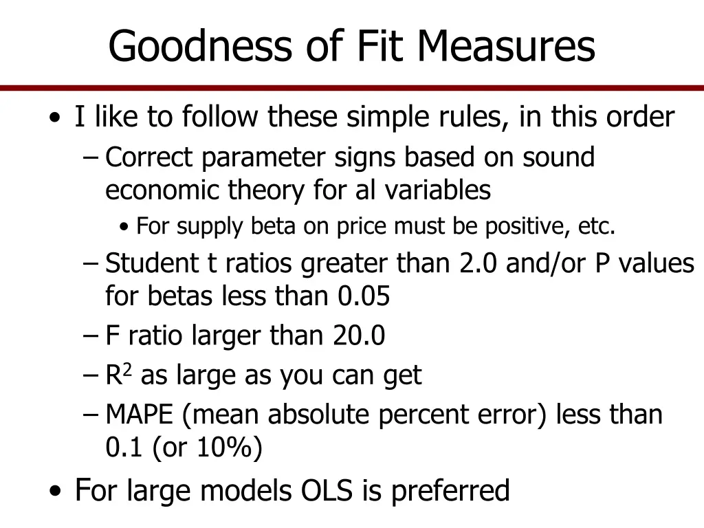 goodness of fit measures 2