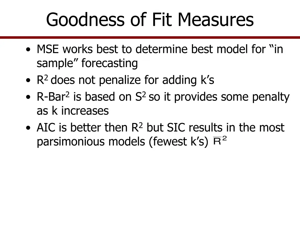 goodness of fit measures 5