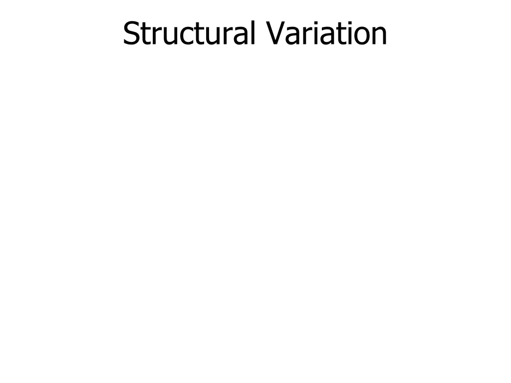 structural variation