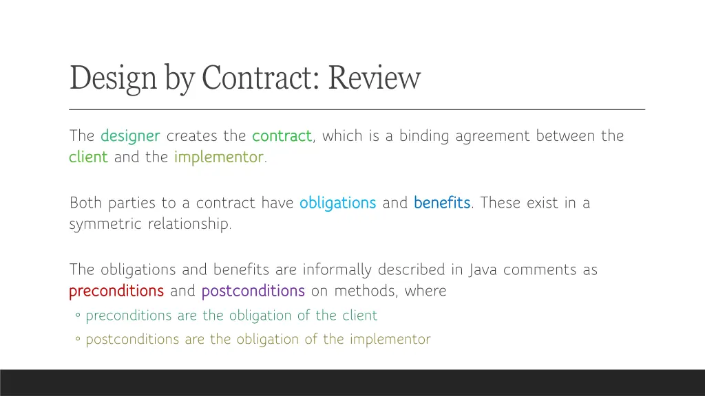 design by contract review