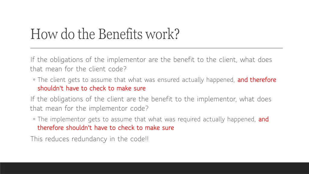 how do the benefits work