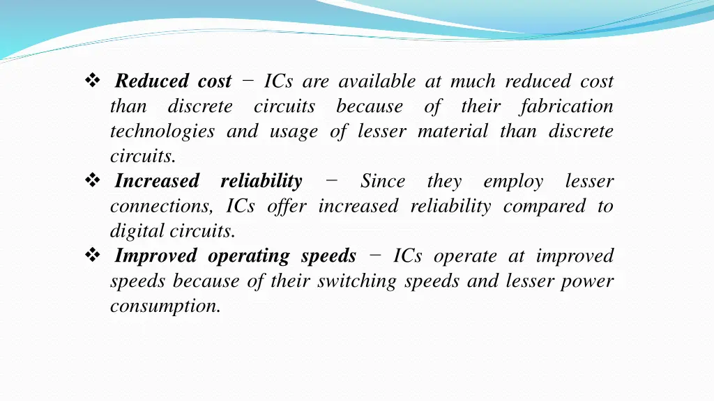 reduced cost ics are available at much reduced