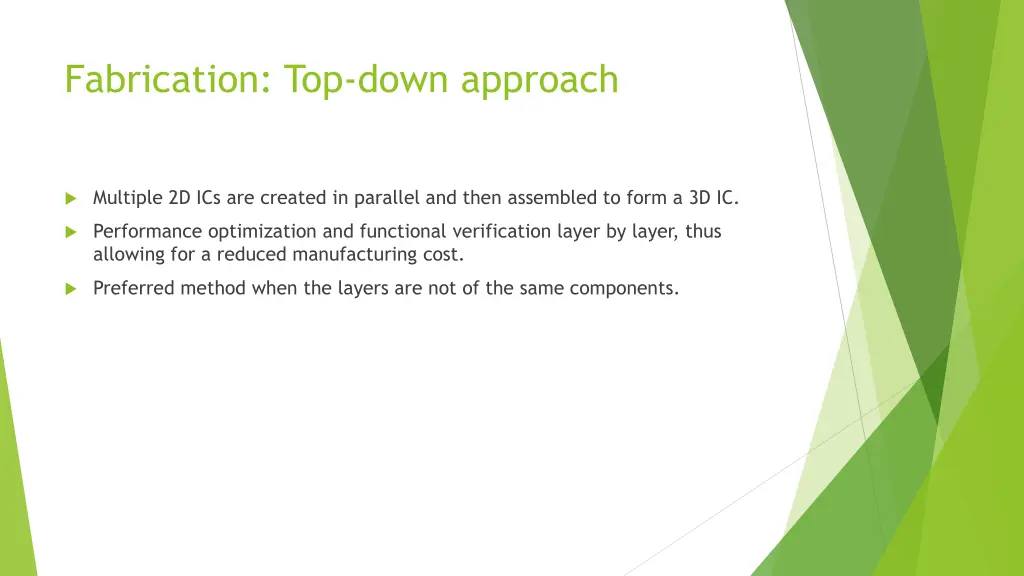 fabrication top down approach