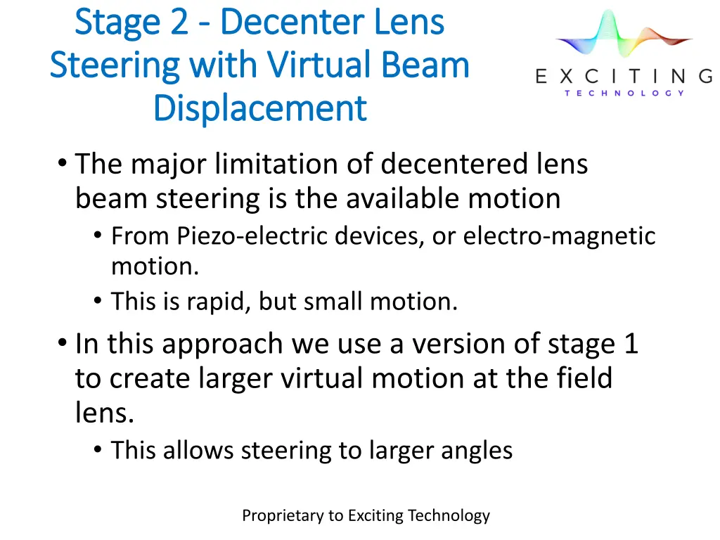 stage 2 stage 2 decenter lens decenter lens