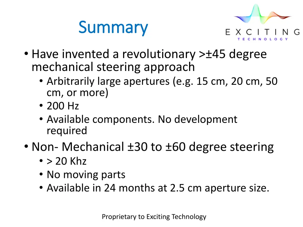 summary summary