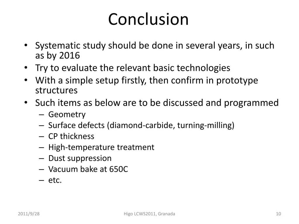 conclusion