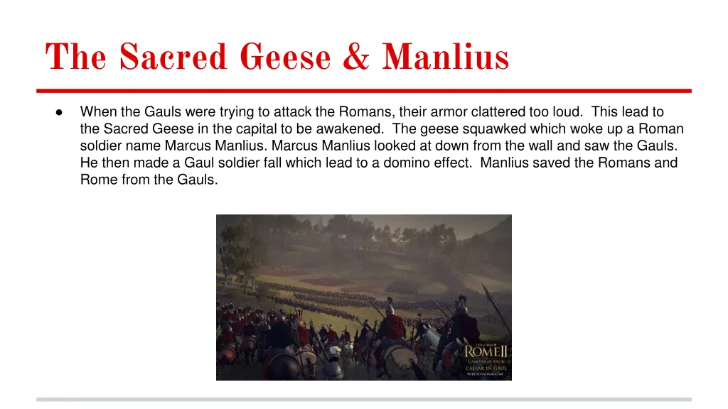 the sacred geese manlius