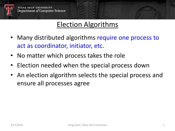 election algorithms
