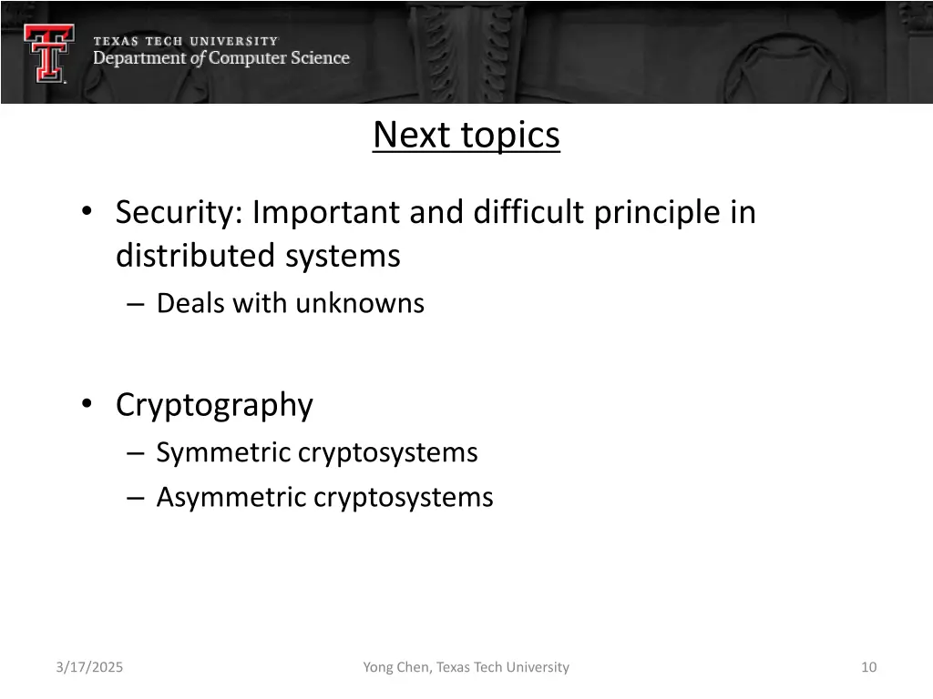 next topics