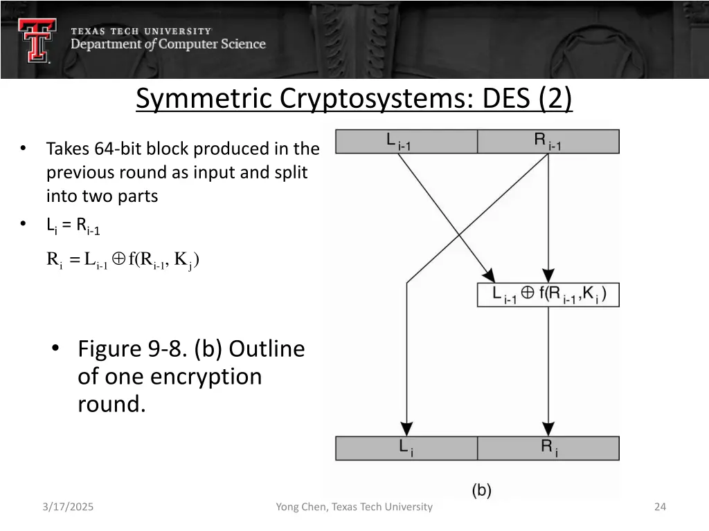 symmetric cryptosystems des 2