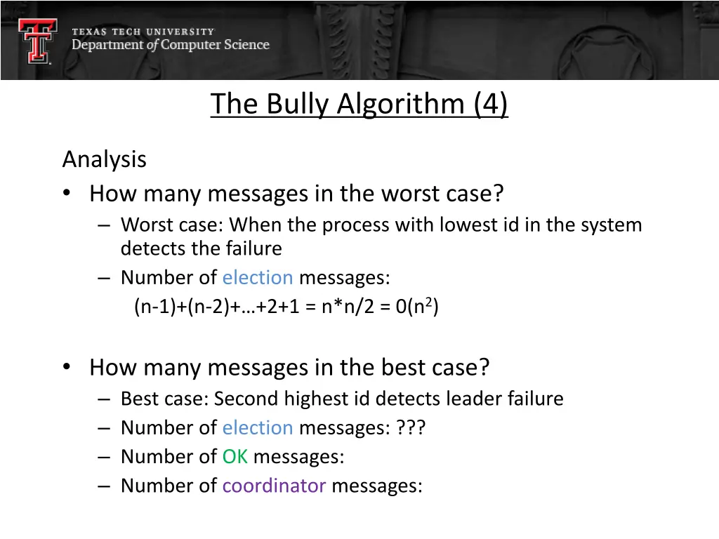 the bully algorithm 4