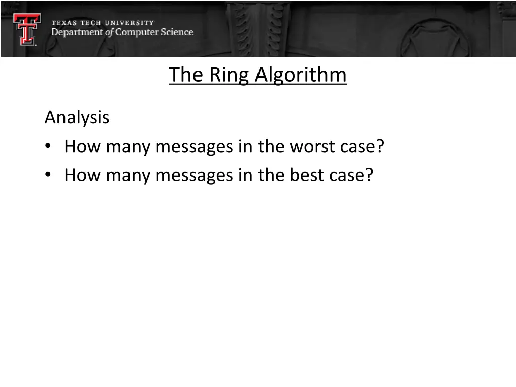 the ring algorithm
