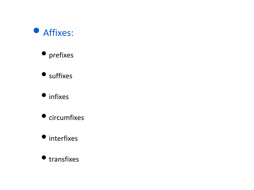 affixes