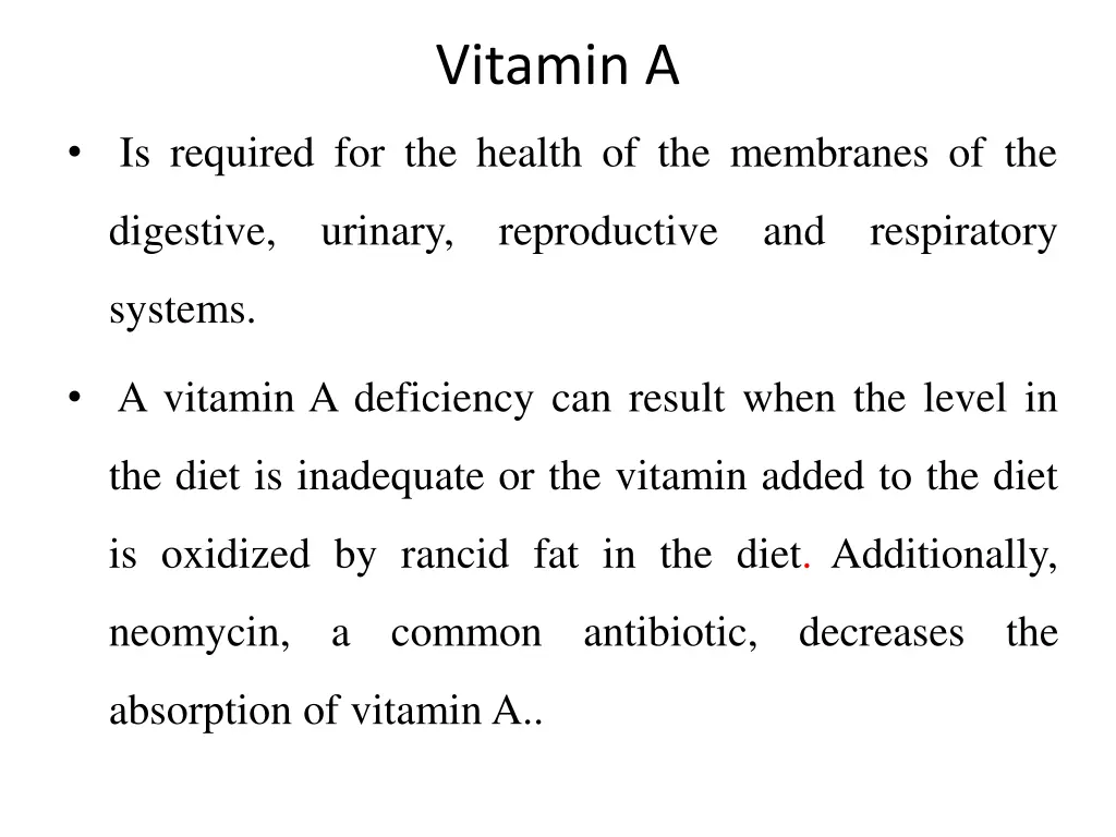 vitamin a