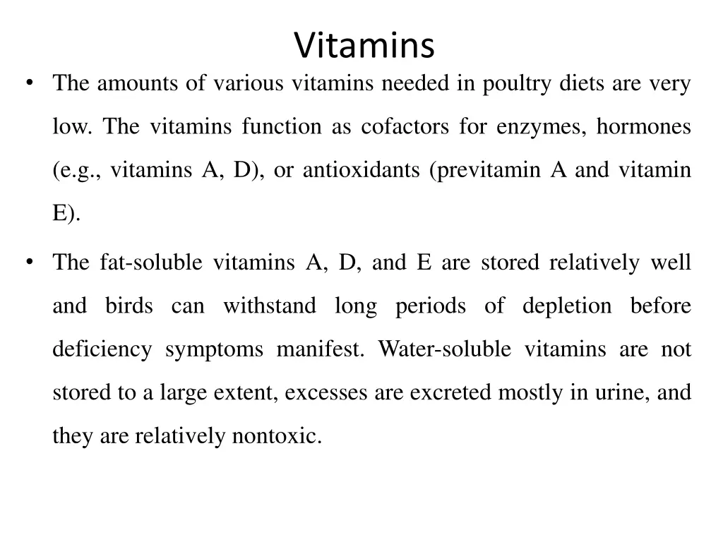 vitamins