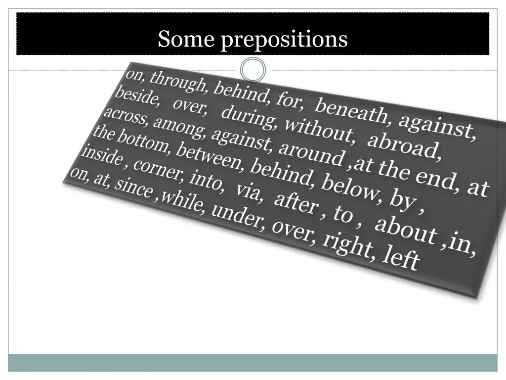some prepositions