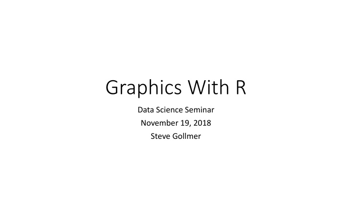 graphics with r