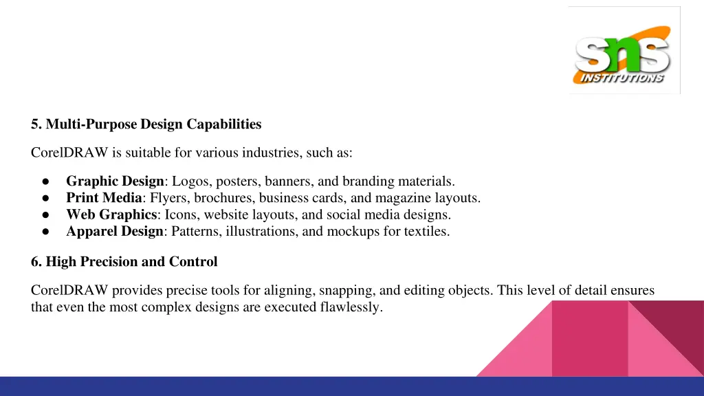 5 multi purpose design capabilities