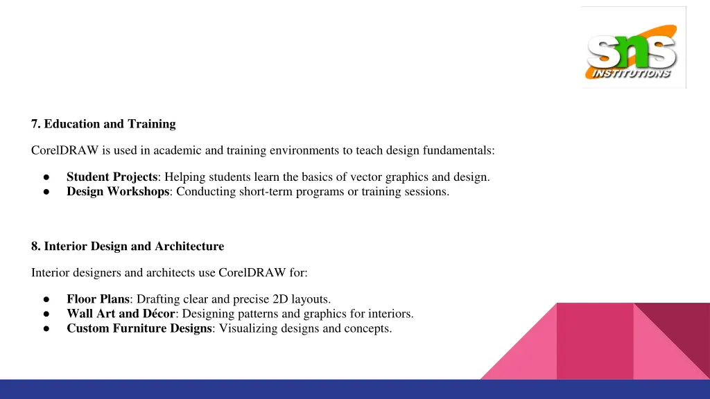 7 education and training