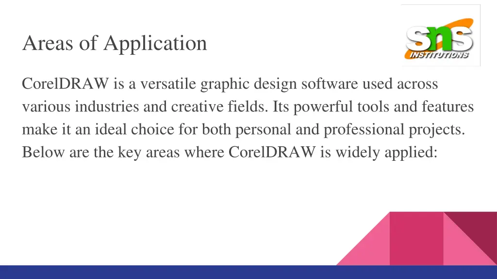 areas of application