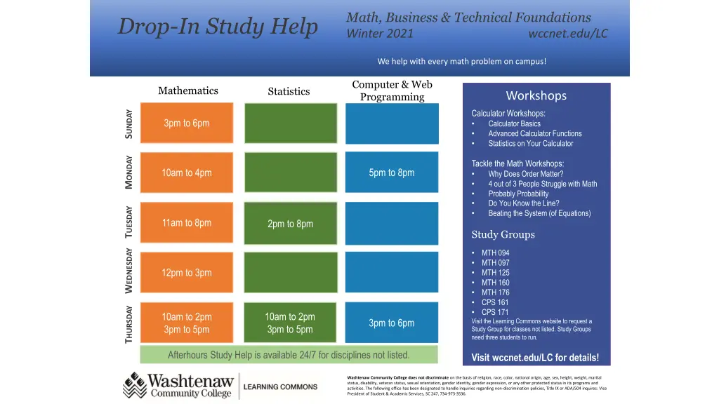 math business technical foundations winter 2021