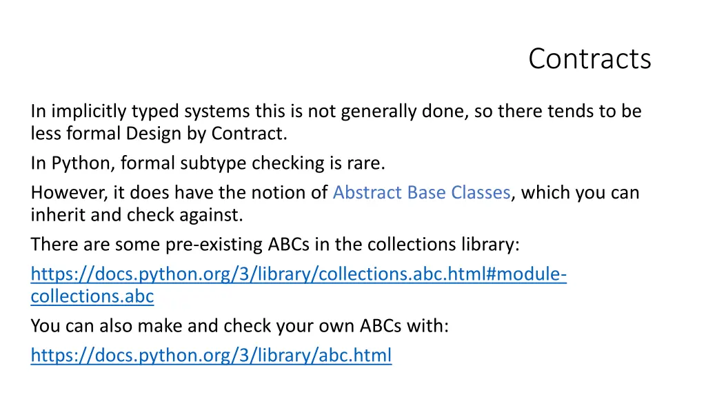 contracts