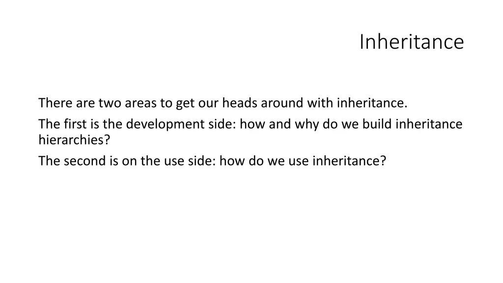 inheritance