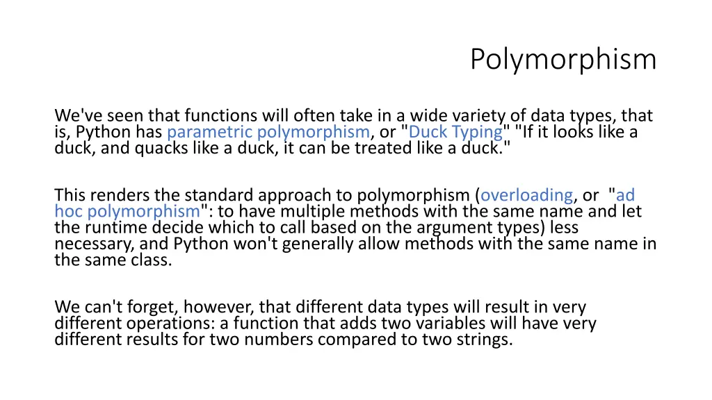 polymorphism