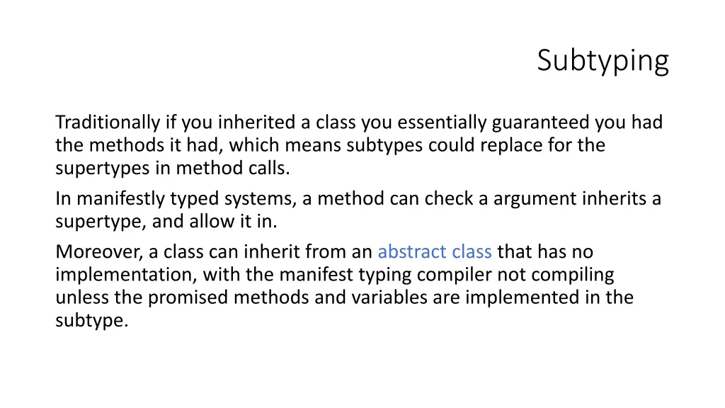 subtyping 1
