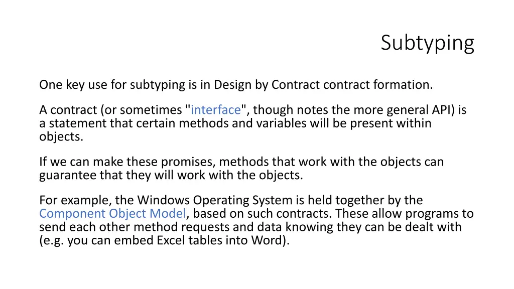 subtyping