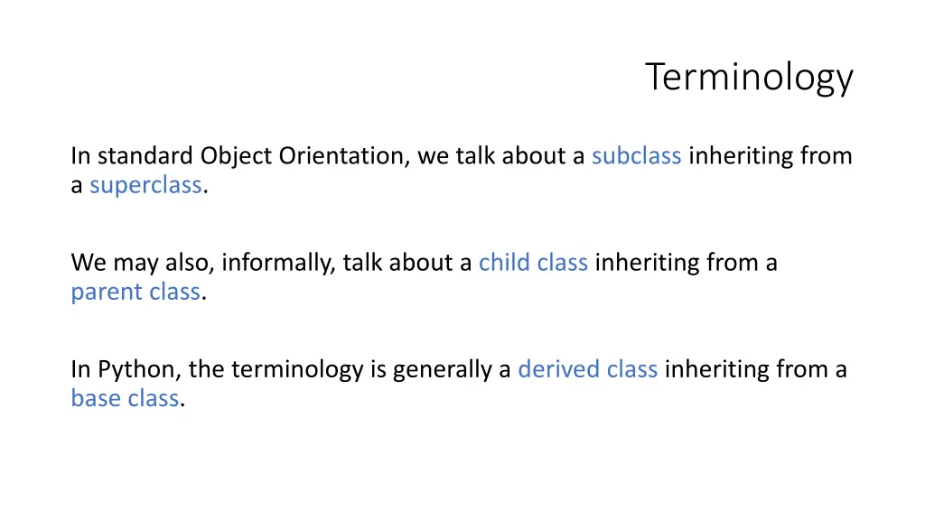 terminology