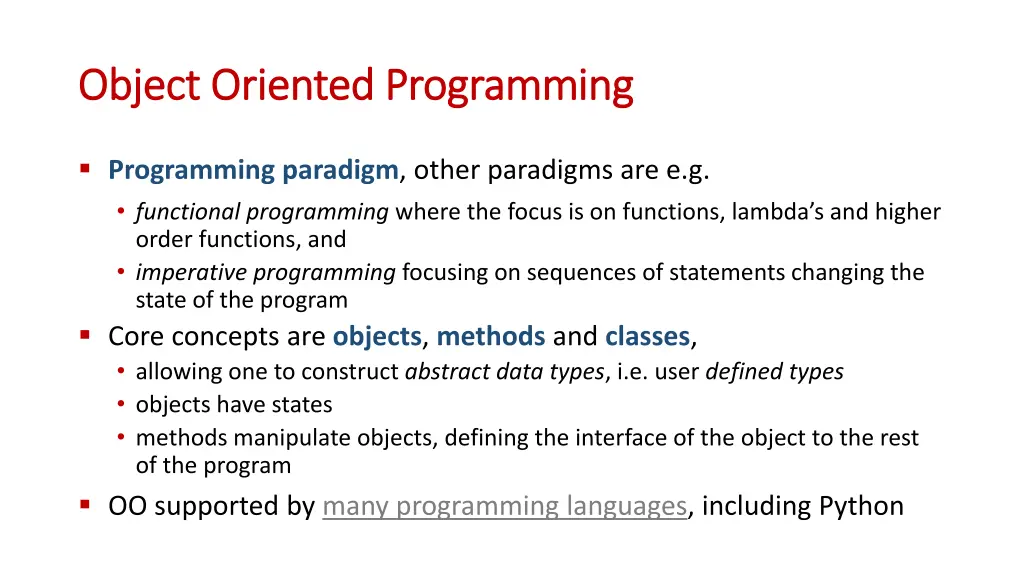 object object oriented oriented programming 1
