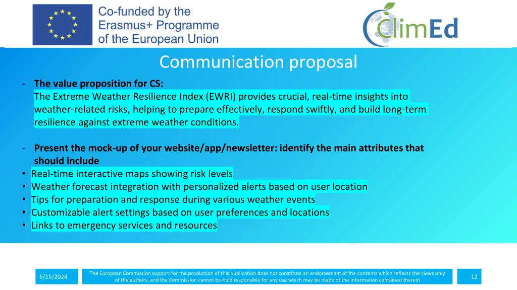 communication proposal 1