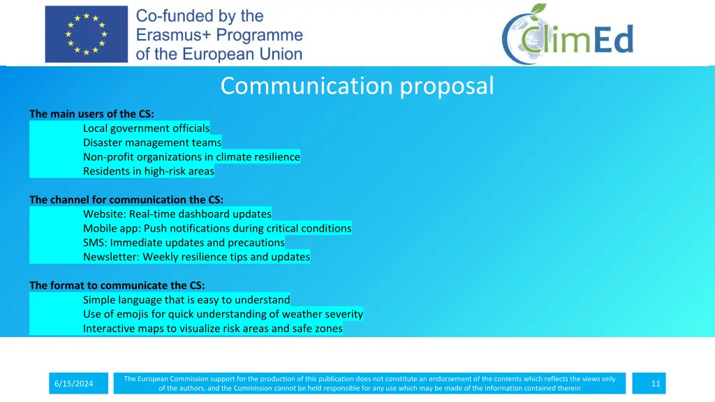 communication proposal