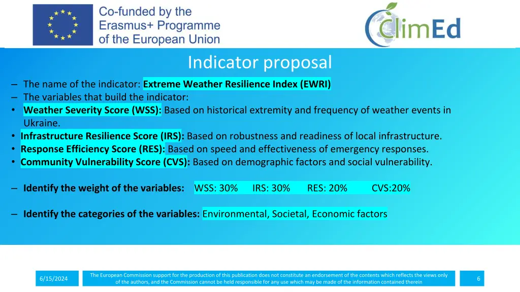 indicator proposal 1