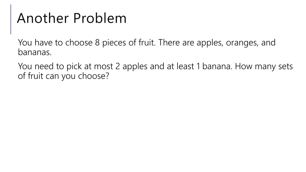 another problem