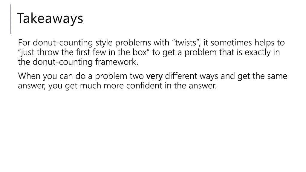takeaways