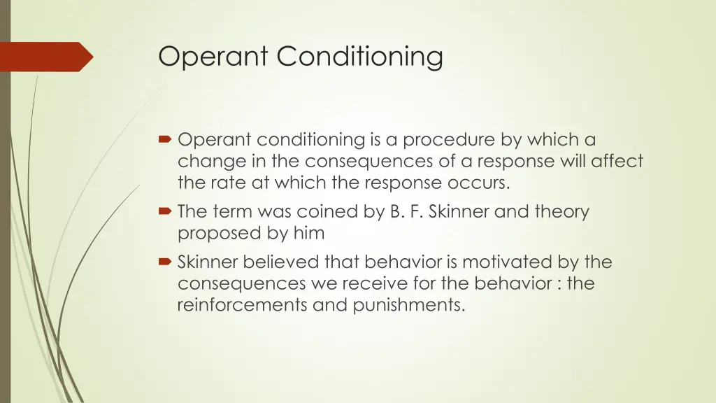 operant conditioning