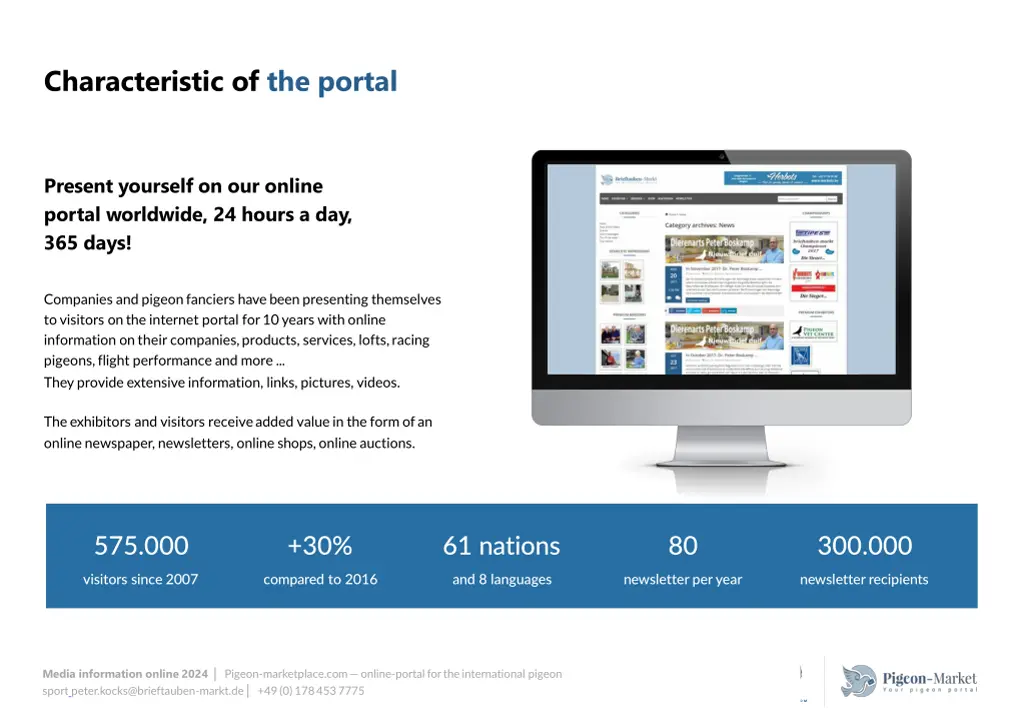 characteristic of the portal