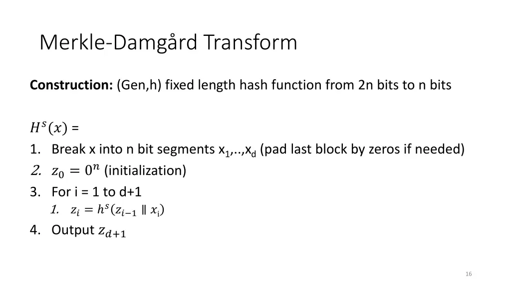 merkle damg rd transform 1