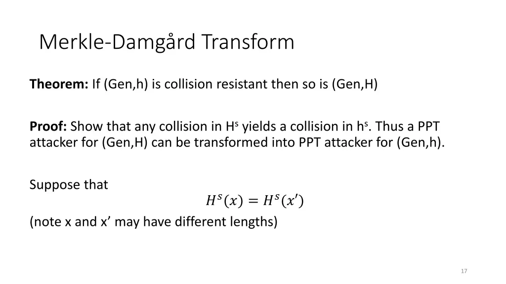 merkle damg rd transform 2