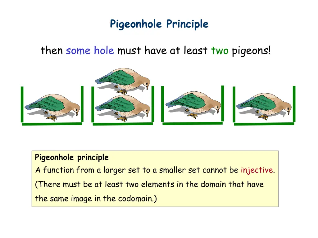 pigeonhole principle 1