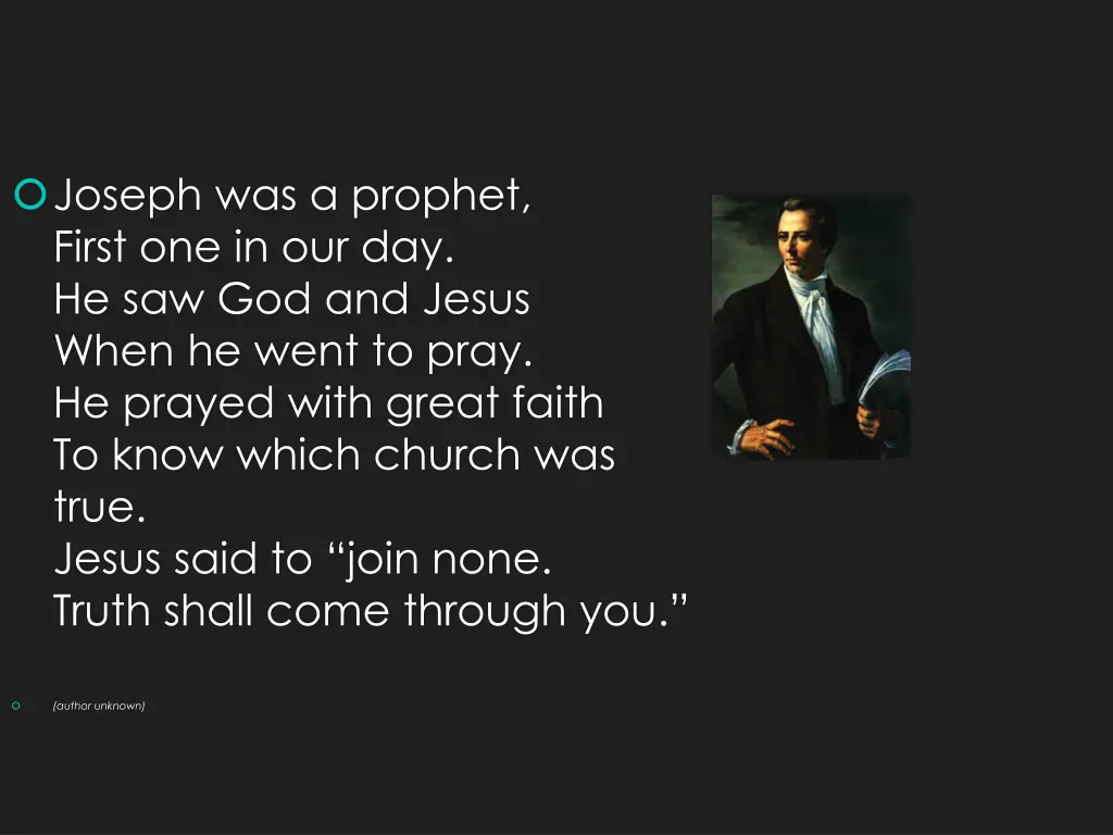 joseph was a prophet first